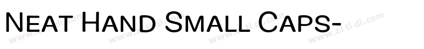 Neat Hand Small Caps字体转换